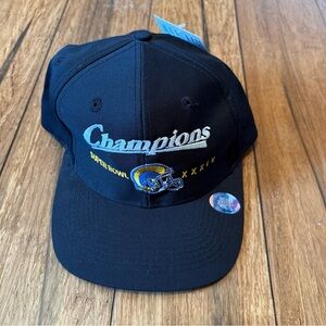 VTG St. Louis Rams Super Bowl XXIV Champions Snapback Hat, Twill NFL Cap, LOGO 7
